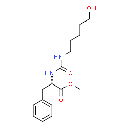 ChemSpider 2D Image | Methyl N-[(5-hydroxypentyl)carbamoyl]-L-phenylalaninate | C16H24N2O4
