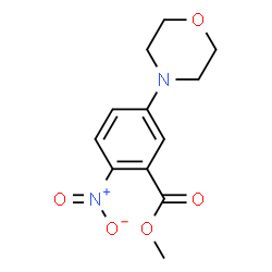 ChemSpider 2D Image | methyl 5-morpholino-2-nitrobenzoate | C12H14N2O5