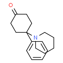 ChemSpider 2D Image | 4-Phenyl-4-(1-piperidinyl)cyclohexanone | C17H23NO