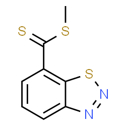 ChemSpider 2D Image | Methyl 1,2,3-benzothiadiazole-7-carbodithioate | C8H6N2S3