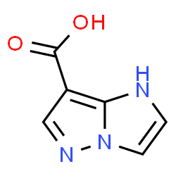 ChemSpider 2D Image | 1H-Imidazo[1,2-b]pyrazole-7-carboxylic acid | C6H5N3O2