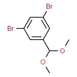 ChemSpider 2D Image | 1,3-Dibromo-5-(dimethoxymethyl)benzene | C9H10Br2O2