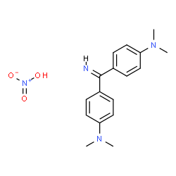 ChemSpider 2D Image | 4,4'-Carbonimidoylbis(N,N-dimethylaniline) nitrate (1:1) | C17H22N4O3
