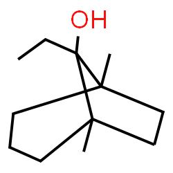 ChemSpider 2D Image | 8-Ethyl-1,5-dimethylbicyclo(3.2.1)octan-8-ol | C12H22O