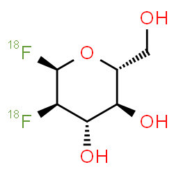 ChemSpider 2D Image | 2-Deoxy-2-(~18~F)fluoro-alpha-D-(~18~F)glucopyranosyl fluoride | C6H1018F2O4