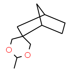 ChemSpider 2D Image | 2'-Methylspiro[bicyclo[2.2.1]heptane-2,5'-[1,3]dioxane] | C11H18O2