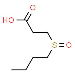 ChemSpider 2D Image | 3-(Butylsulfinyl)propanoic acid | C7H14O3S