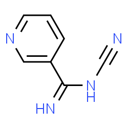 ChemSpider 2D Image | N-Cyano-3-pyridinecarboximidamide | C7H6N4