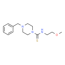 ChemSpider 2D Image | 4-Benzyl-N-(2-methoxyethyl)-1-piperazinecarbothioamide | C15H23N3OS