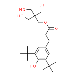 ChemSpider 2D Image | PENTAERYTHRITOL 3,5-DI-TERT-BUTYL-4-HYDROXYHYDROCINNAMATE | C22H36O6