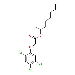 ChemSpider 2D Image | 2,4,5-T-2-OCTYL ESTER | C16H21Cl3O3