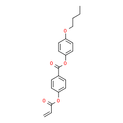 ChemSpider 2D Image | 4-Butoxyphenyl 4-(acryloyloxy)benzoate | C20H20O5