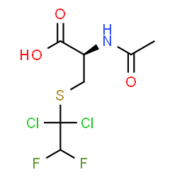 ChemSpider 2D Image | N-Acetyl-S-(1,1-dichloro-2,2-difluoroethyl)-L-cysteine | C7H9Cl2F2NO3S
