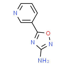 ChemSpider 2D Image | 5-(3-Pyridinyl)-1,2,4-oxadiazol-3-amine | C7H6N4O
