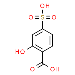 ChemSpider 2D Image | 2-Hydroxy-4-sulfobenzoic acid | C7H6O6S
