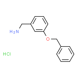ChemSpider 2D Image | (3-(benzyloxy)phenyl)methanamine hydrochloride | C14H16ClNO
