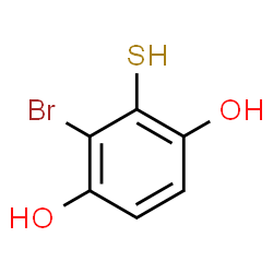 ChemSpider 2D Image | 6-bromo-2,5-dihydroxythiophenol | C6H5BrO2S