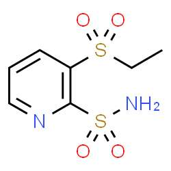 ChemSpider 2D Image | 3-(Ethylsulfonyl)-2-pyridinesulfonamide | C7H10N2O4S2