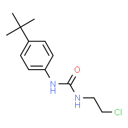 ChemSpider 2D Image | 1-(4-tert-Butylphenyl)-3-(2-chloroethyl)urea | C13H19ClN2O