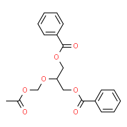 ChemSpider 2D Image | 2-(Acetoxymethoxy)-1,3-propanediyl dibenzoate | C20H20O7