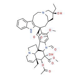 ChemSpider 2D Image | (2alpha,3alpha,4alpha,5beta,19beta)-22-Oxovincaleukoblastine | C46H56N4O10