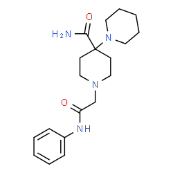 ChemSpider 2D Image | 1'-(2-Anilino-2-oxoethyl)-1,4'-bipiperidine-4'-carboxamide | C19H28N4O2
