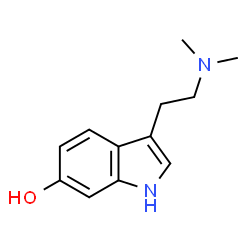 ChemSpider 2D Image | 3-(2-dimethylaminoethyl)-1H-indol-6-ol | C12H16N2O