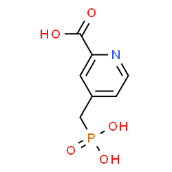 ChemSpider 2D Image | 4-(Phosphonomethyl)-2-pyridinecarboxylic acid | C7H8NO5P