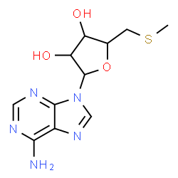 ChemSpider 2D Image | 9-(5-S-Methyl-5-thiopentofuranosyl)-9H-purin-6-amine | C11H15N5O3S