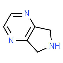 ChemSpider 2D Image | 6,7-Dihydro-5H-pyrrolo[3,4-b]pyrazine | C6H7N3