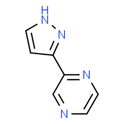 ChemSpider 2D Image | 2-(1H-Pyrazol-3-yl)pyrazine | C7H6N4