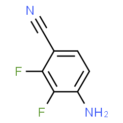 ChemSpider 2D Image | 4-AMINO-2,3-DIFLUOROBENZONITRILE | C7H4F2N2