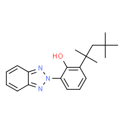 ChemSpider 2D Image | 2-(2H-Benzotriazol-2-yl)-6-(2,4,4-trimethyl-2-pentanyl)phenol | C20H25N3O