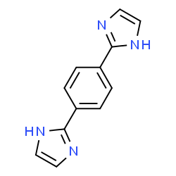 ChemSpider 2D Image | 2,2'-(1,4-Phenylene)bis(1H-imidazole) | C12H10N4