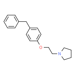 ChemSpider 2D Image | 1-[2-(4-Benzylphenoxy)ethyl]pyrrolidine | C19H23NO
