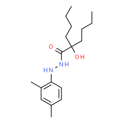 ChemSpider 2D Image | 2-Butyl-N'-(2,4-dimethylphenyl)-2-hydroxyhexanehydrazide | C18H30N2O2