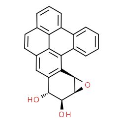 ChemSpider 2D Image | anti-(+/-)-dibenzo(a,L)pyrene-11,12-dihydrodiol-13,14-epoxide | C24H16O3