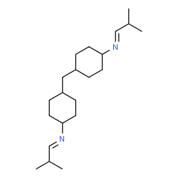 ChemSpider 2D Image | (1E,1'E)-N,N'-(Methylenedi-4,1-cyclohexanediyl)bis(2-methyl-1-propanimine) | C21H38N2