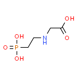 ChemSpider 2D Image | N-(2-Phosphonoethyl)glycine | C4H10NO5P