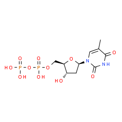 ChemSpider 2D Image | thymidine diphosphate | C10H16N2O11P2