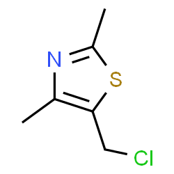 ChemSpider 2D Image | 5-(chloromethyl)-2,4-dimethylthiazole | C6H8ClNS