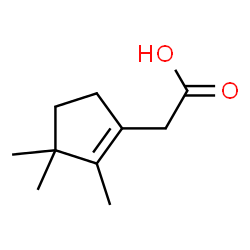 ChemSpider 2D Image | (2,3,3-Trimethyl-1-cyclopenten-1-yl)acetic acid | C10H16O2