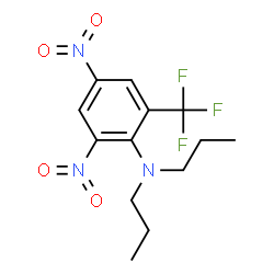 ChemSpider 2D Image | 2,4-Dinitro-N,N-dipropyl-6-(trifluoromethyl)aniline | C13H16F3N3O4