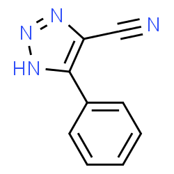 ChemSpider 2D Image | 4-Phenyl-1H-1,2,3-triazole-5-carbonitrile | C9H6N4