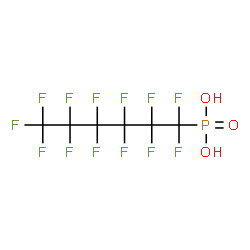 ChemSpider 2D Image | Perfluorohexanephosphonic acid | C6H2F13O3P