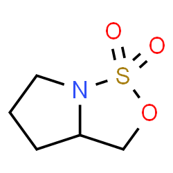 ChemSpider 2D Image | Tetrahydro-3H-pyrrolo[1,2-c][1,2,3]oxathiazole 1,1-dioxide | C5H9NO3S