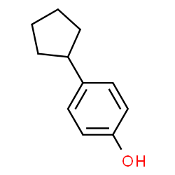 ChemSpider 2D Image | 4-Cyclopentylphenol | C11H14O
