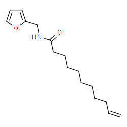 ChemSpider 2D Image | N-(2-Furylmethyl)-10-undecenamide | C16H25NO2