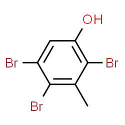 ChemSpider 2D Image | 2,4,5-Tribromo-3-methylphenol | C7H5Br3O