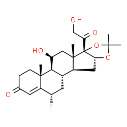 ChemSpider 2D Image | fludroxycortide | C24H33FO6